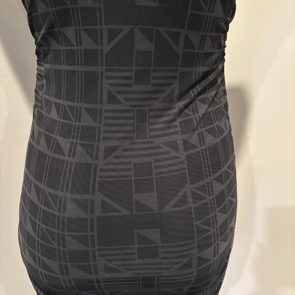 Nike Tank Dress XS Black Shirred Bodycon - Picture 4 of 13